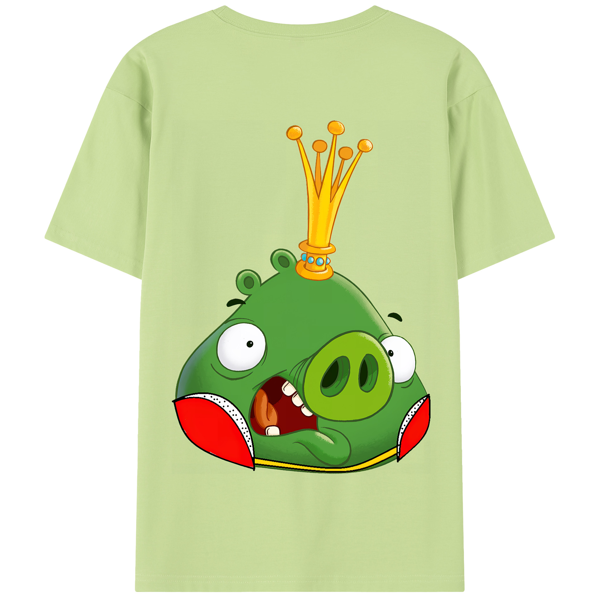（画像用） Angry Birds アングリーバード 綿100％半袖Tシャツ（背面プリント）